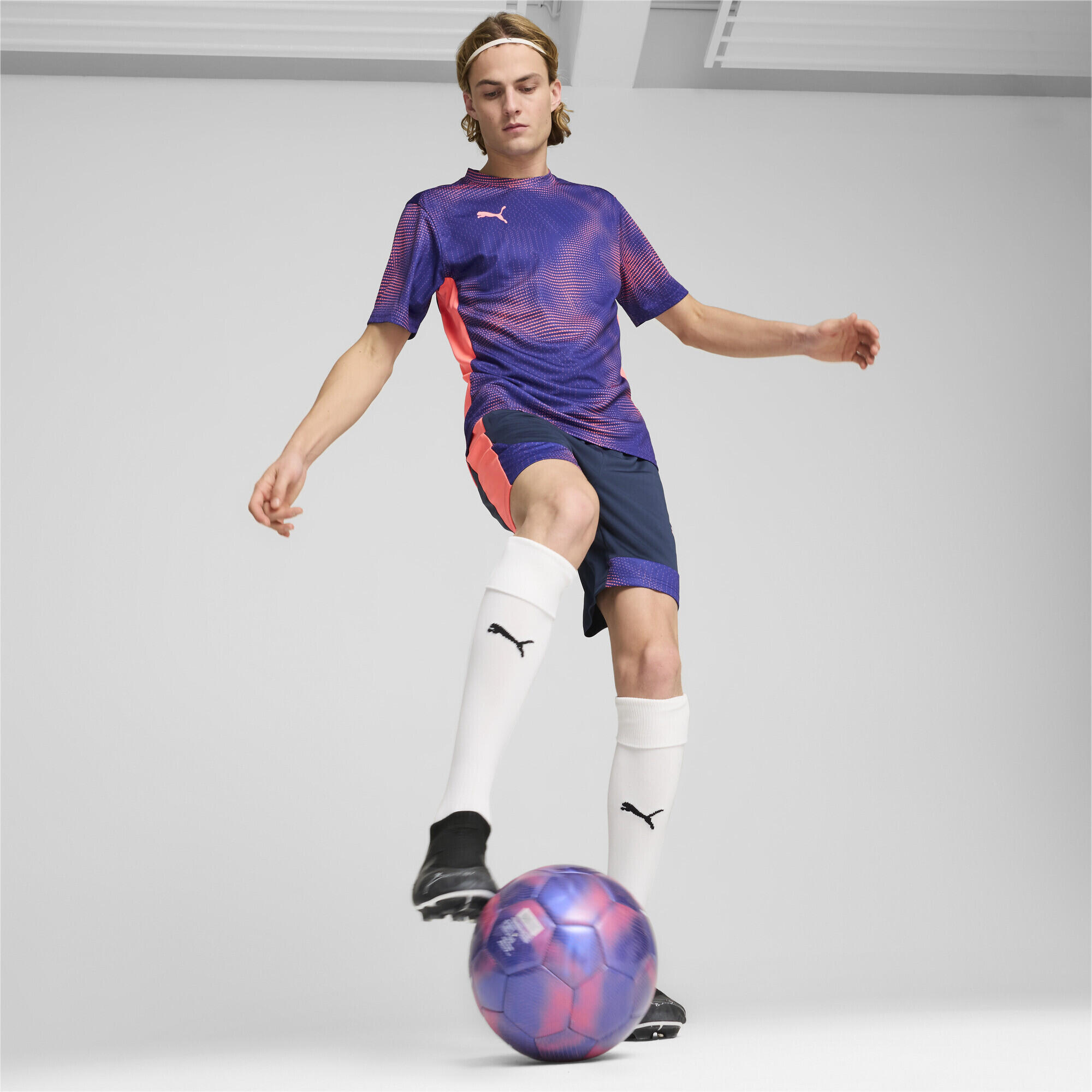 individualFINAL short voor heren PUMA Club Navy Dark Amethyst Blue Purple 6/7