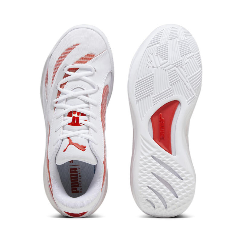 Basketbalové boty ALL–Pro Nitro pro dospělé PUMA White For All Time Red