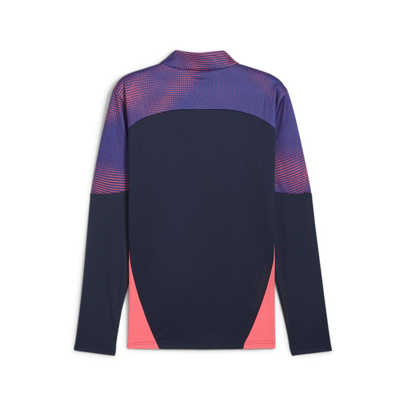 Haut à 1/4 zip individualFINAL Homme PUMA Club Navy Dark Amethyst Blue Purple