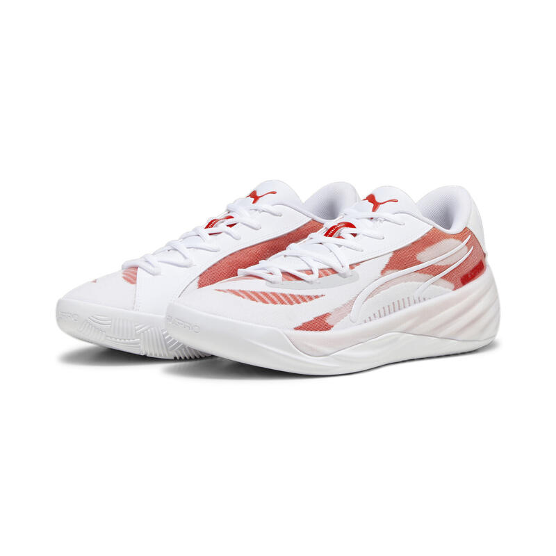 Basketbalové boty pro dospělé Basketbal Puma All-Pro Nitroam Bílý