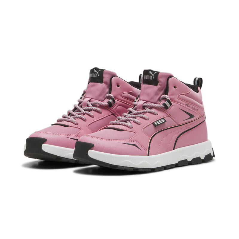 Zapatillas Niños Evolve Trail PUMA Mauved Out Black Silver Pink Metallic