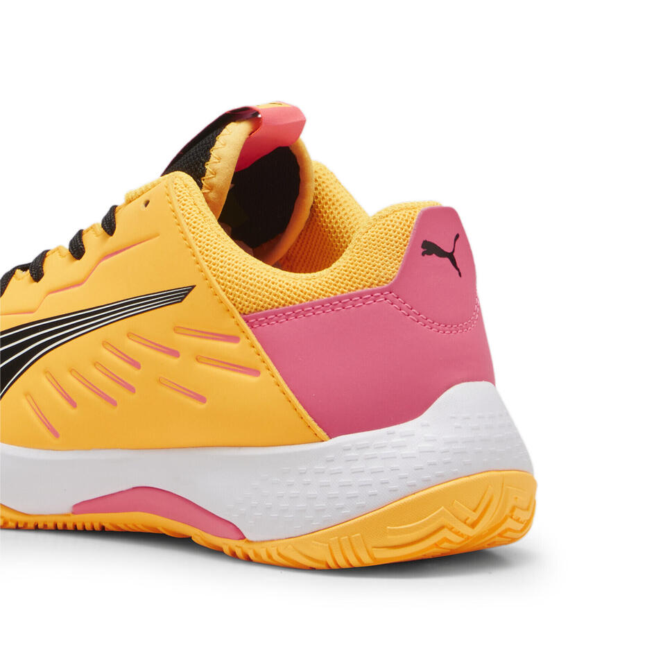Młodzieżowe buty halowe Accelerate PUMA Sun Stream Sunset Glow Black Orange Pink