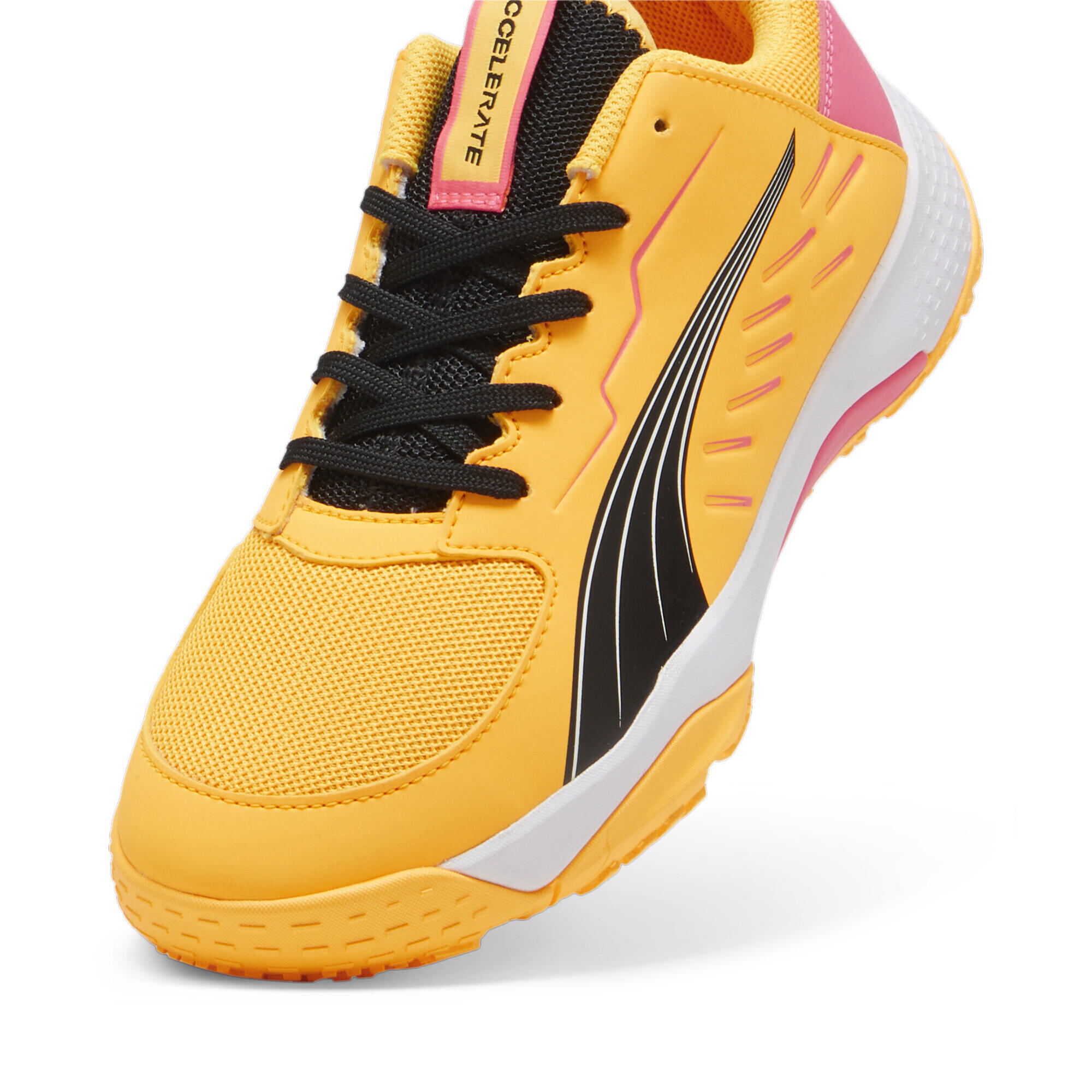 Urychlete mládež Sálová obuv PUMA Sun Stream Sunset Glow Black Orange Pink 6/6
