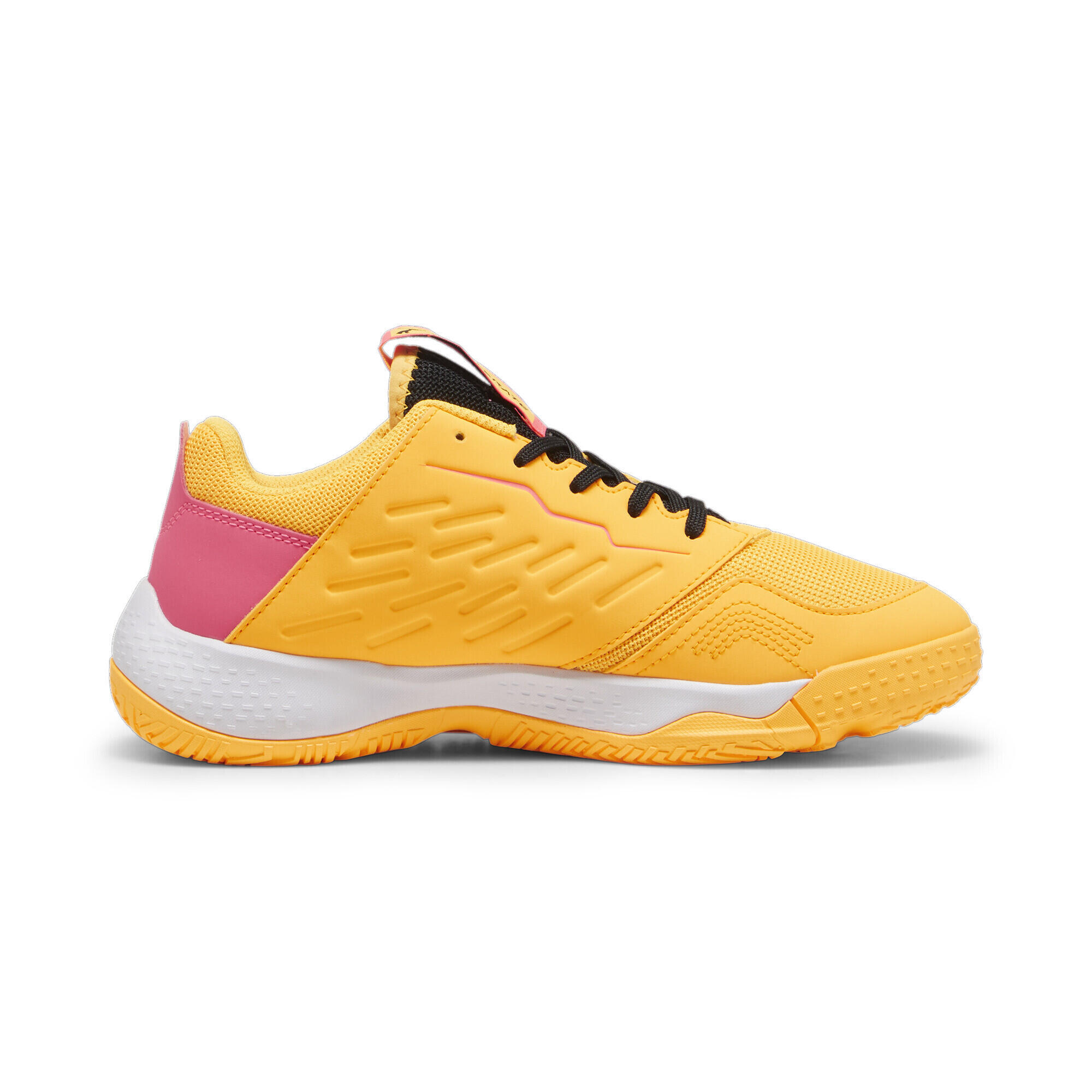Urychlete mládež Sálová obuv PUMA Sun Stream Sunset Glow Black Orange Pink 5/6