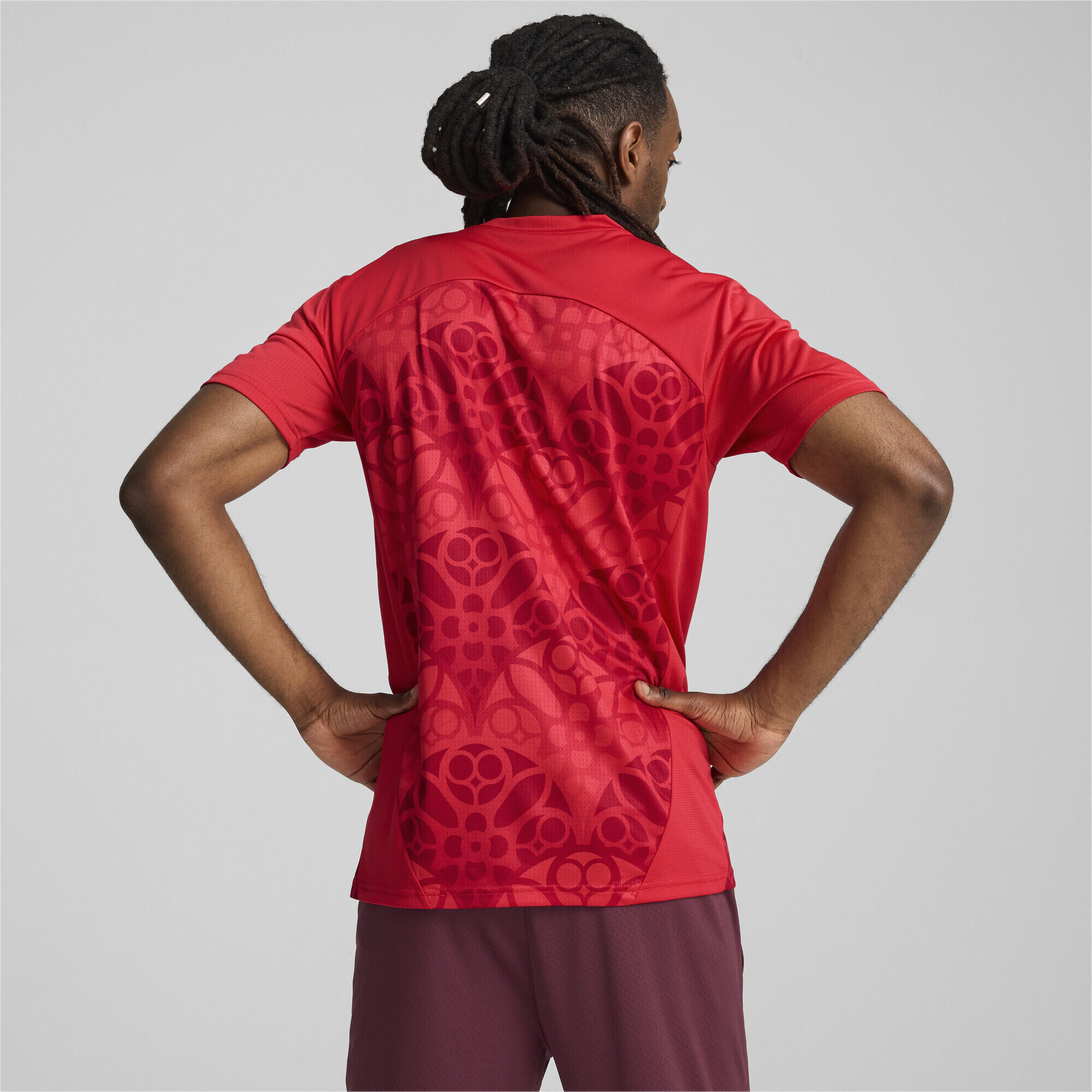 Pánský předzápasový dres s krátkým rukávem RB Lipsko PUMA For All Time Red Club 5/7
