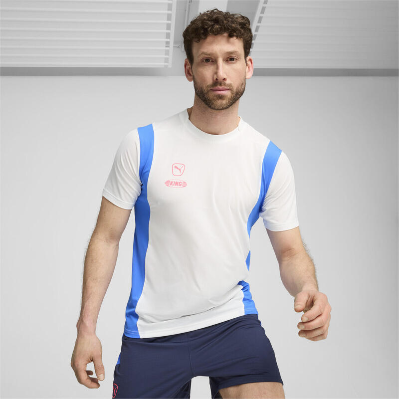 Camiseta de fútbol Hombre KING Pro PUMA White Bluemazing Blue