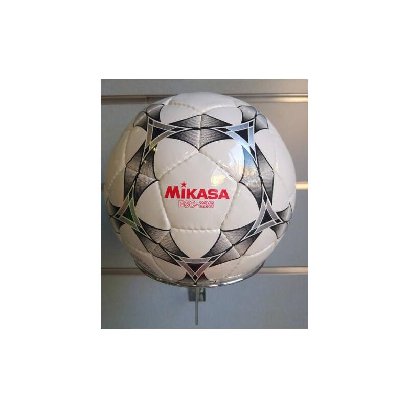 Balón Futbol Sala Mikasa Blanco y Plata-FSC-62S