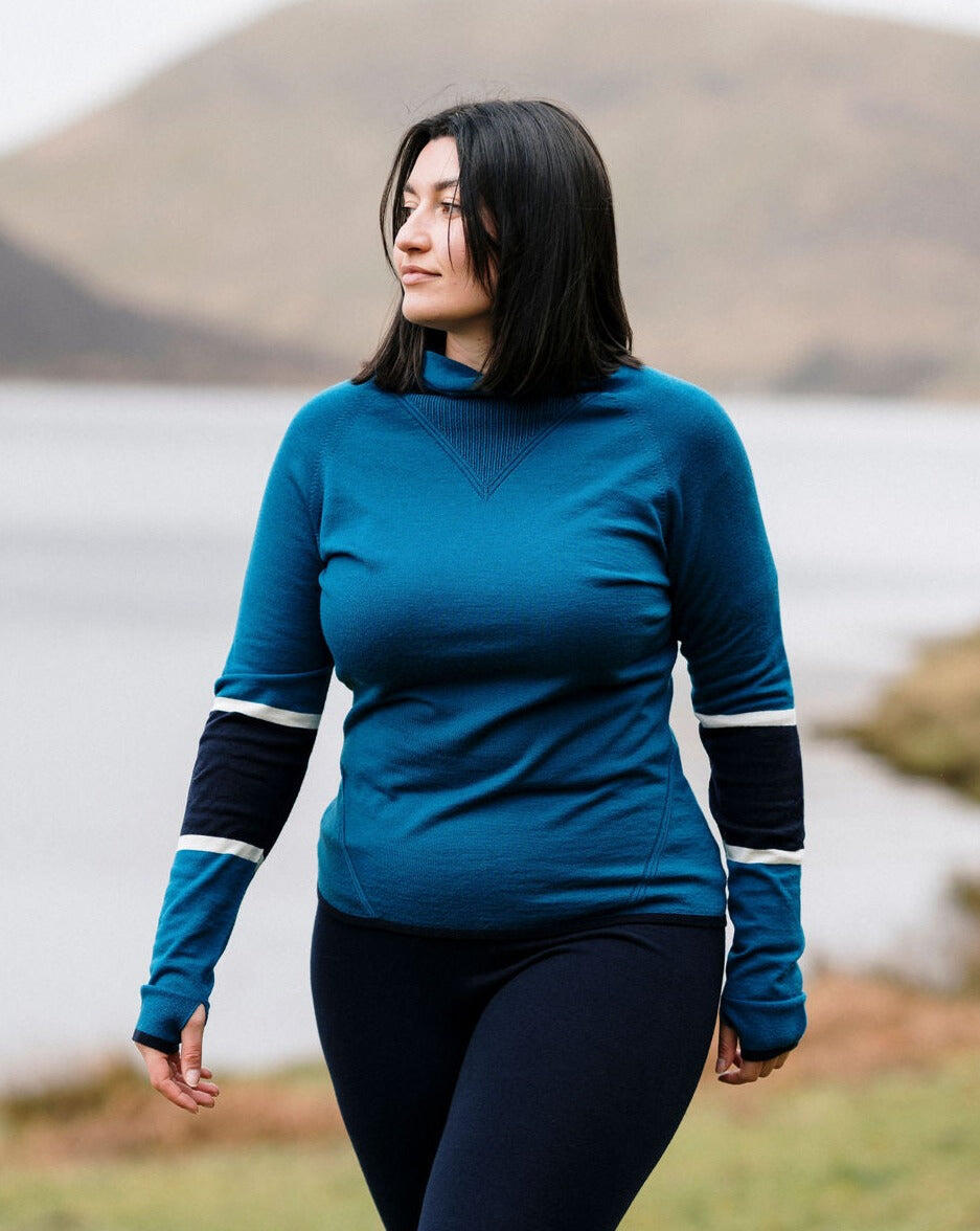 FINDRA Marin Merino Cowl Neck Top