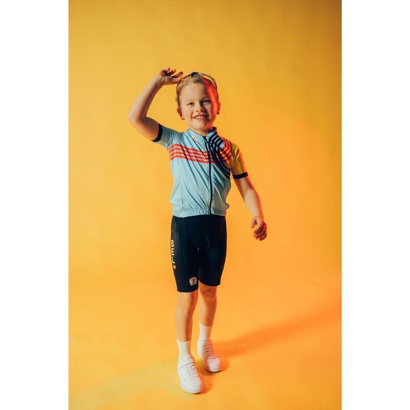 Fietsbroek Kinderen - Zwart - Official Team Belgium 2024 Olympische Editie