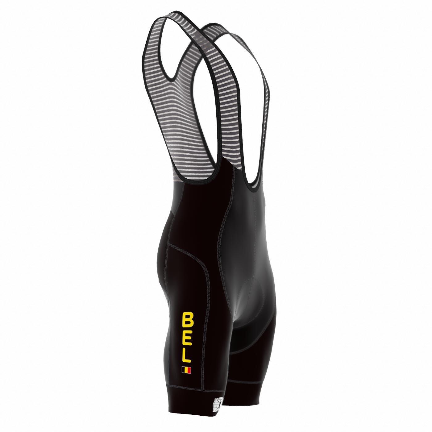 Pantaloncini Ciclismo Traspiranti Uomo - Official Team Belgium Icon Nero 3/7