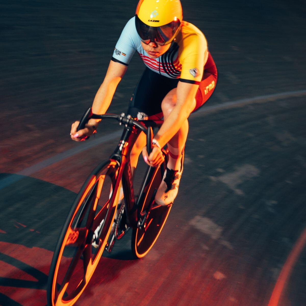 Pantaloncini Ciclismo Traspiranti Donna - Official Team Belgium Icon Nero 7/7