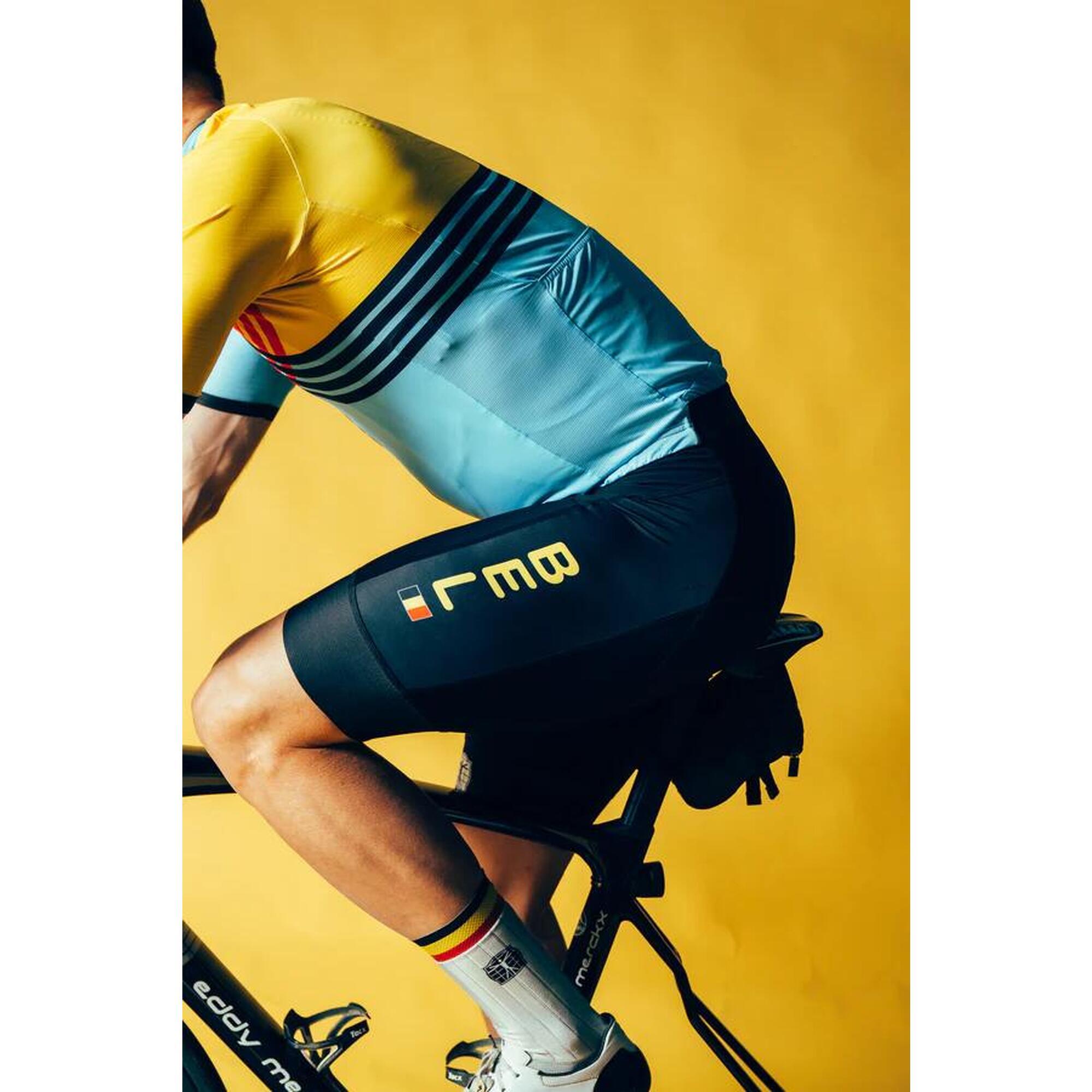 Culotte Cicilismo Hombre - Negro - Official Team Belgium 2024 Edición Olímpica