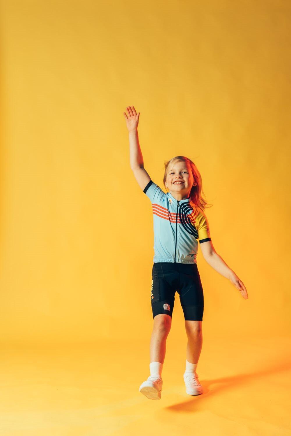 Radtrikot für Kinder - Blau - Official Team Belgium 2024 Olympic Edition 5/7