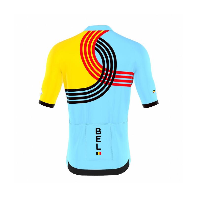 Fietsshirt Kinderen - Blauw - Official Team Belgium 2024 Olympische Editie