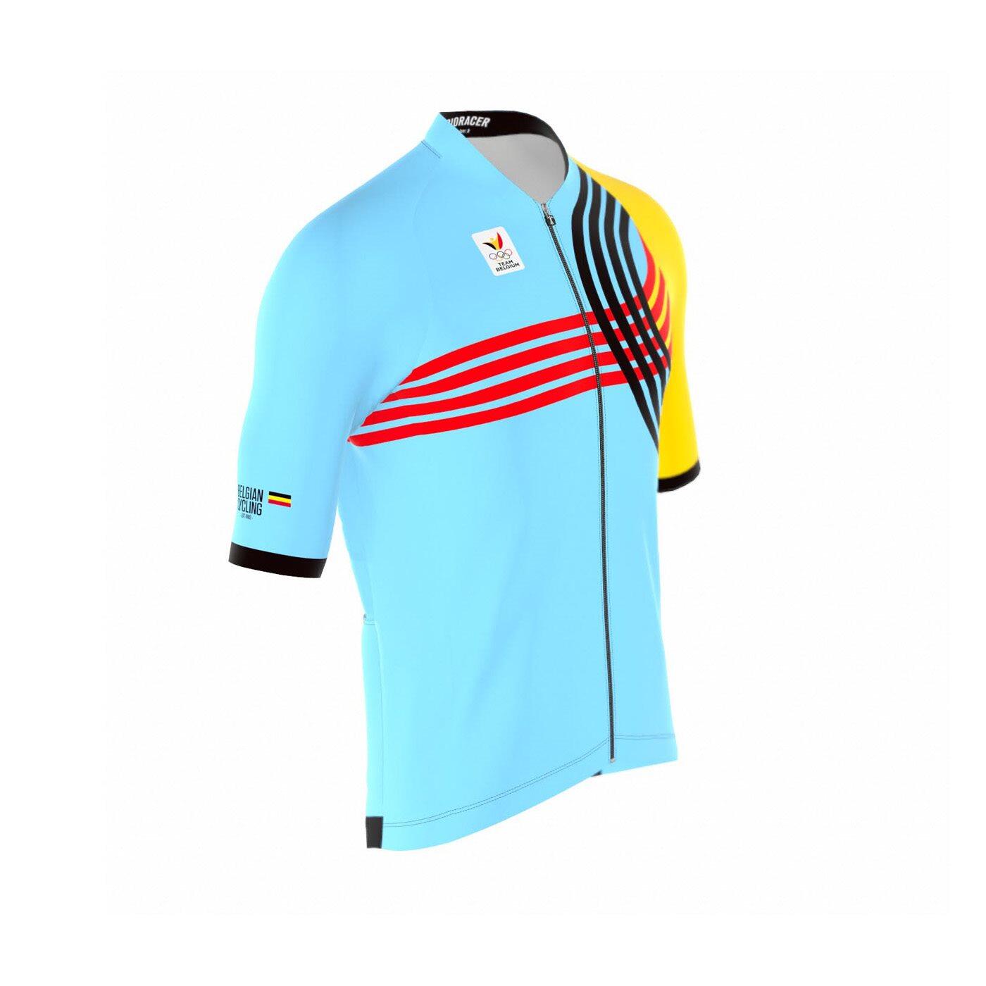 Radtrikot für Kinder - Blau - Official Team Belgium 2024 Olympic Edition 3/7