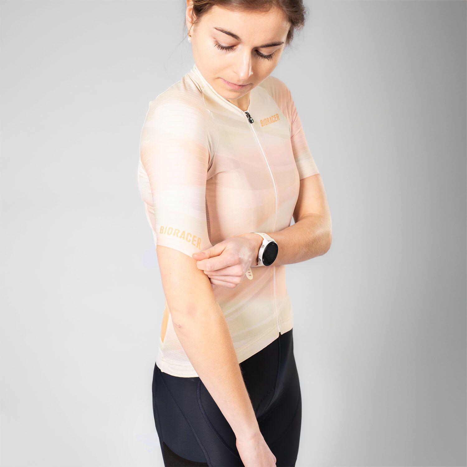 Maillot Ciclismo Manga Corta Mujer - Icon Flandrien Series Puncheur Beige 3/7