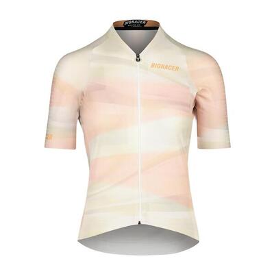 Maglia Ciclismo Manica Corta Donna - Icon Flandrien Series Puncheur Beige