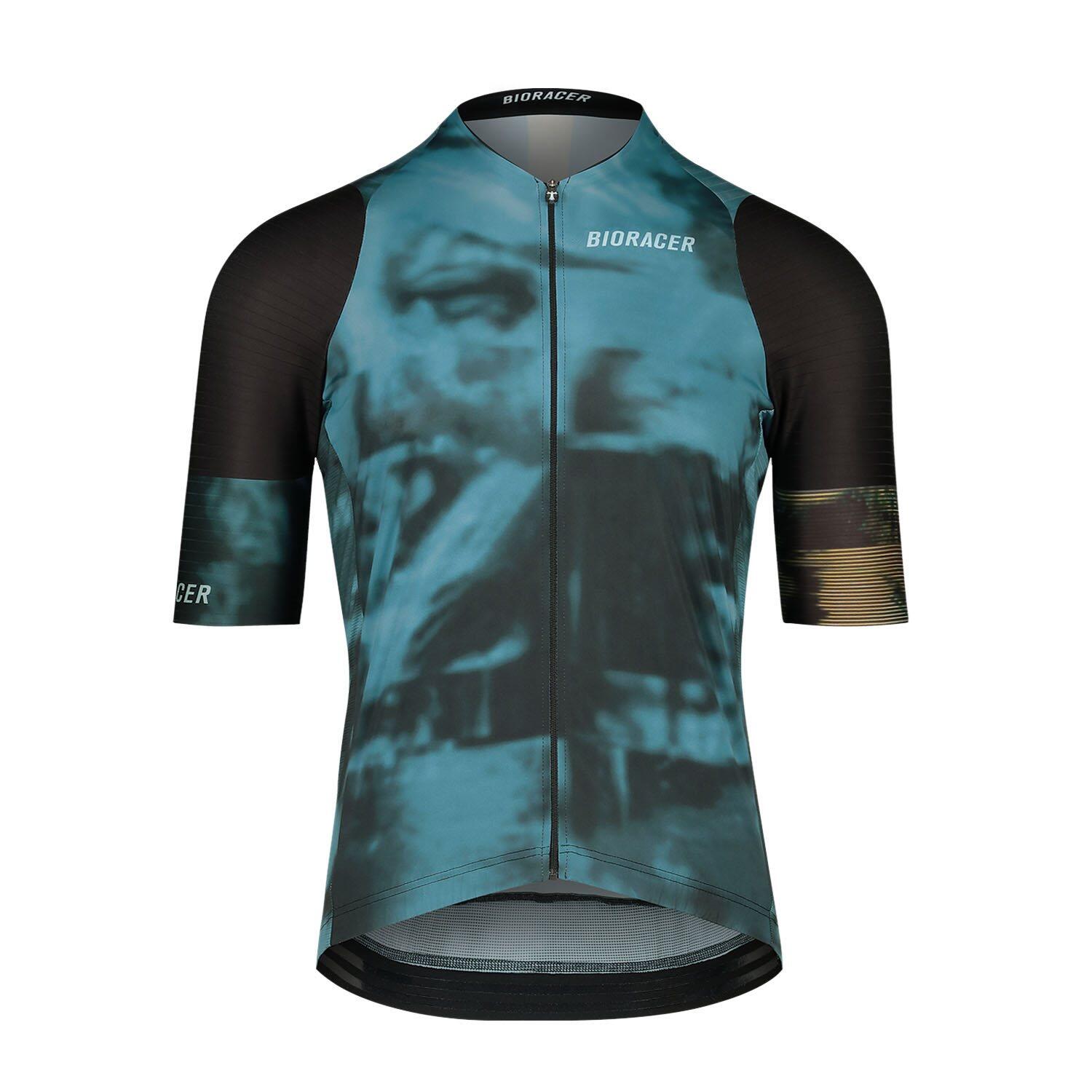 Maglia Ciclismo per Uomo - Blu - 2024 Flandrien Series 'Pedaleur' |  Bioracer