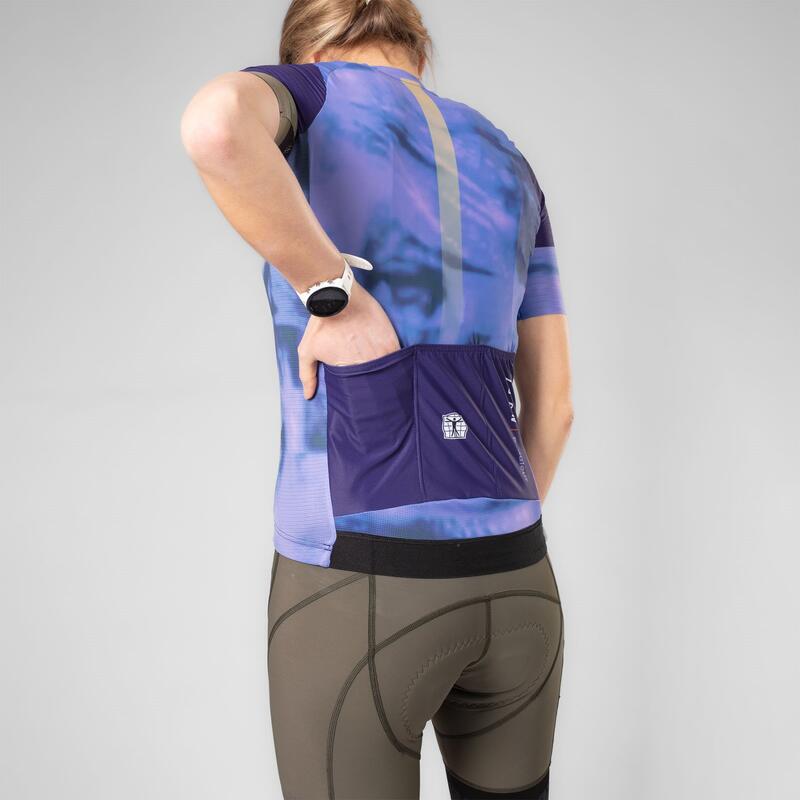 Fietsshirt Dames - Violet - 2024 Flandrien Series 'Pedaleur'