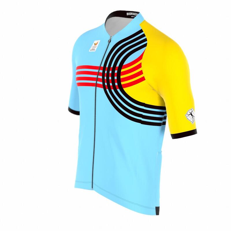 Maillot Ciclismo Hombre - Azul - Official Team Belgium 2024 Edición Olímpica