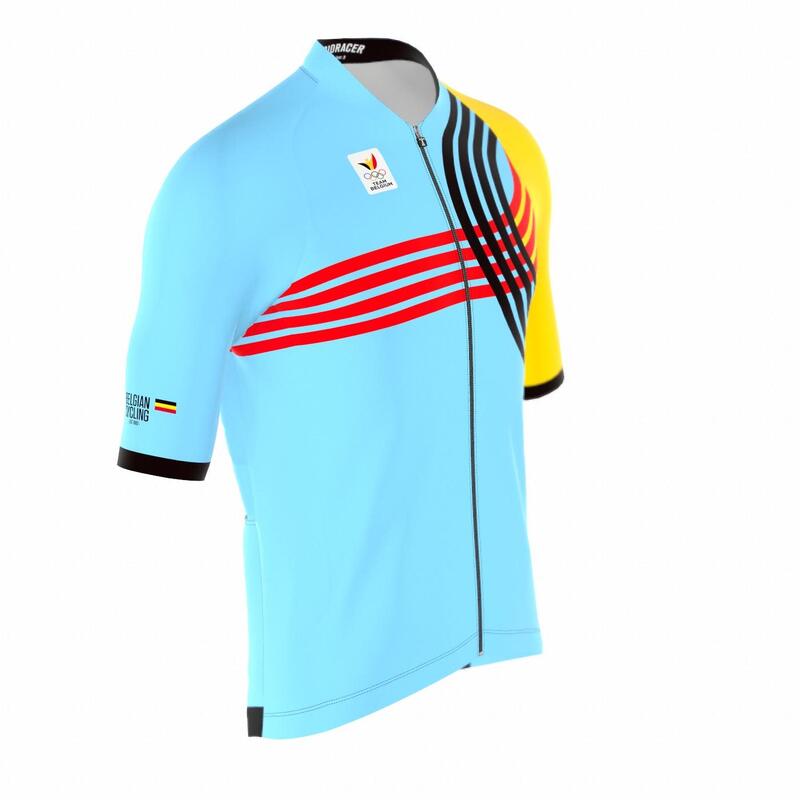 Maillot Ciclismo Hombre - Azul - Official Team Belgium 2024 Edición Olímpica