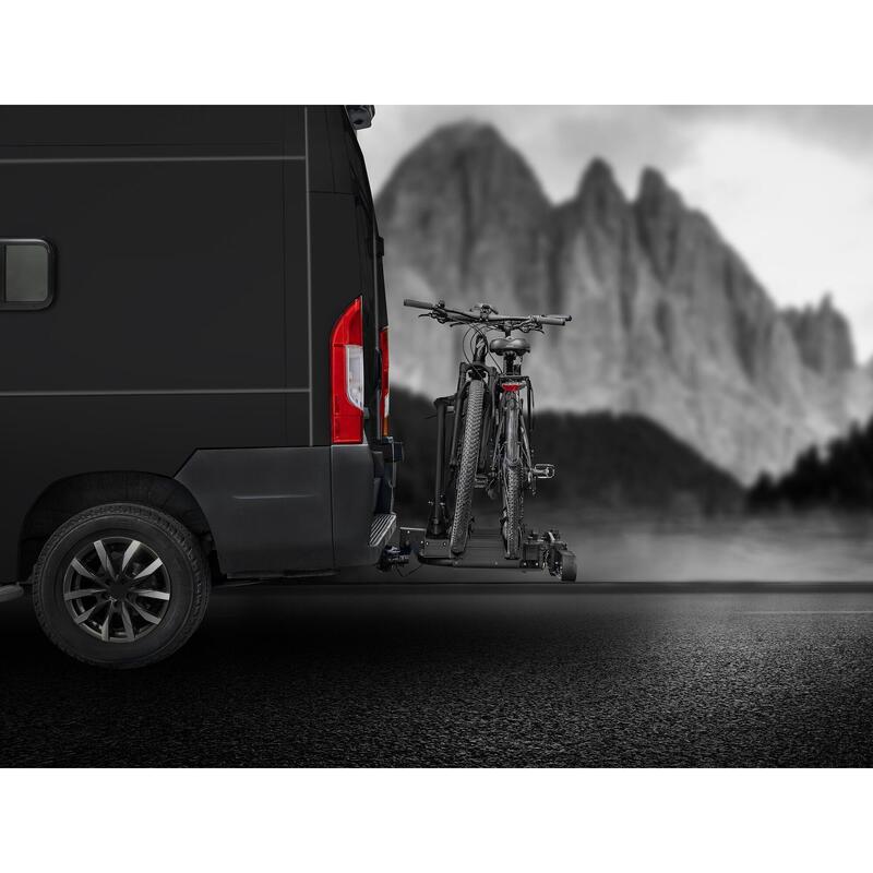 PORTE-VÉLOS 2 VÉLOS SD260 BLACK SPÉCIAL FOURGON ET PORTES BATTANTES - EUFAB