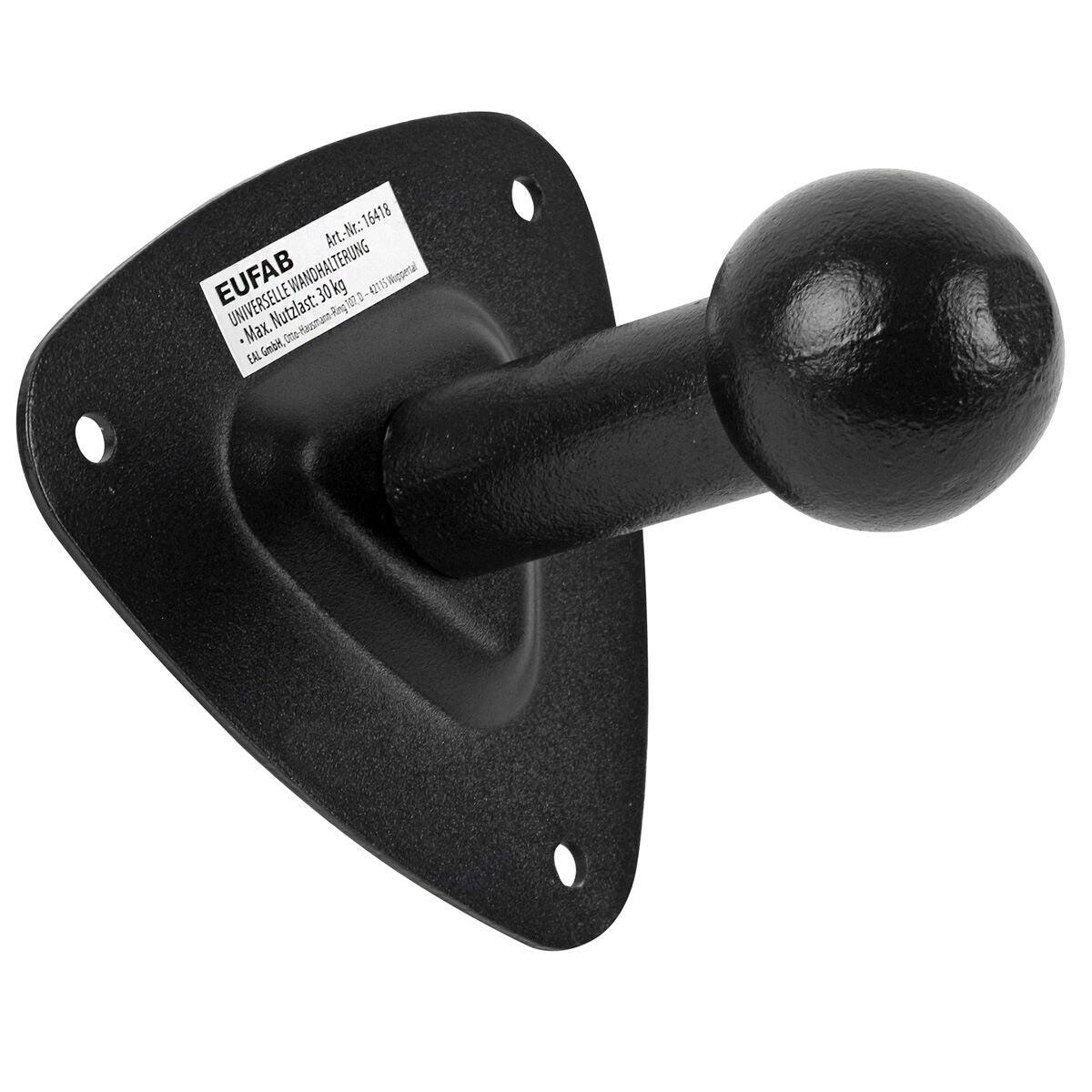 PORTE-VÉLO EUFAB : FIXATION MURALE NOIRE POUR PORTE-VÉLOS 1/4