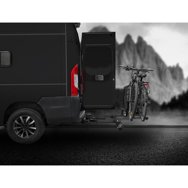 PORTE-VÉLOS 2 VÉLOS SD260 BLACK SPÉCIAL FOURGON ET PORTES BATTANTES - EUFAB