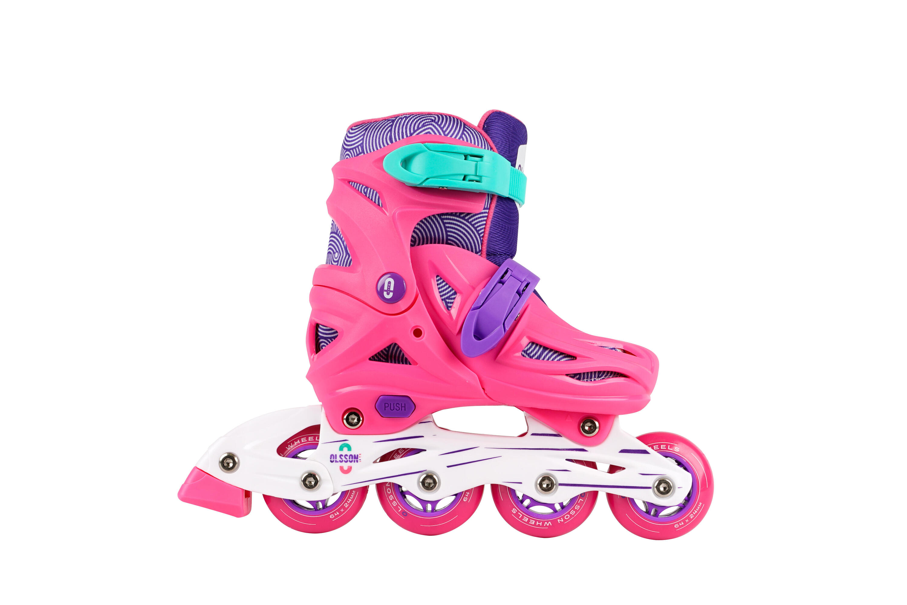 Kinderskates OLSSON LITE SALLY Roze verstelbare maat (28-31) 608Z lagers 6/6