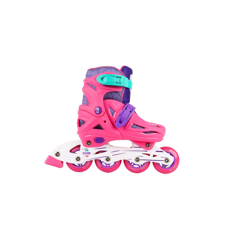 Kinderskates OLSSON LITE SALLY Roze verstelbare maat (32-35) 608Z lagers