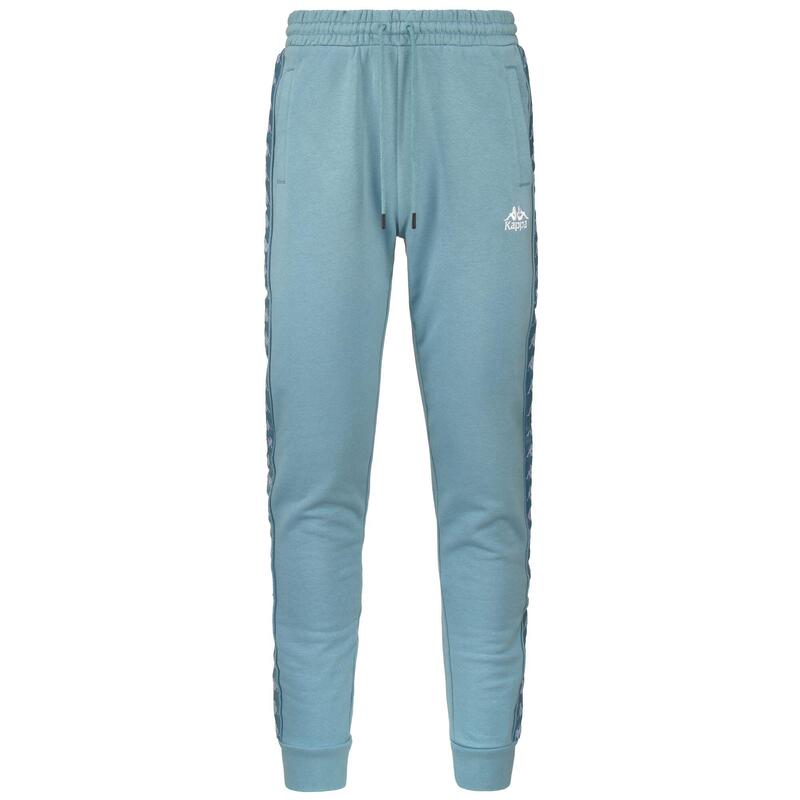 kappa pantaloni da uomo in cotone blu da fitness