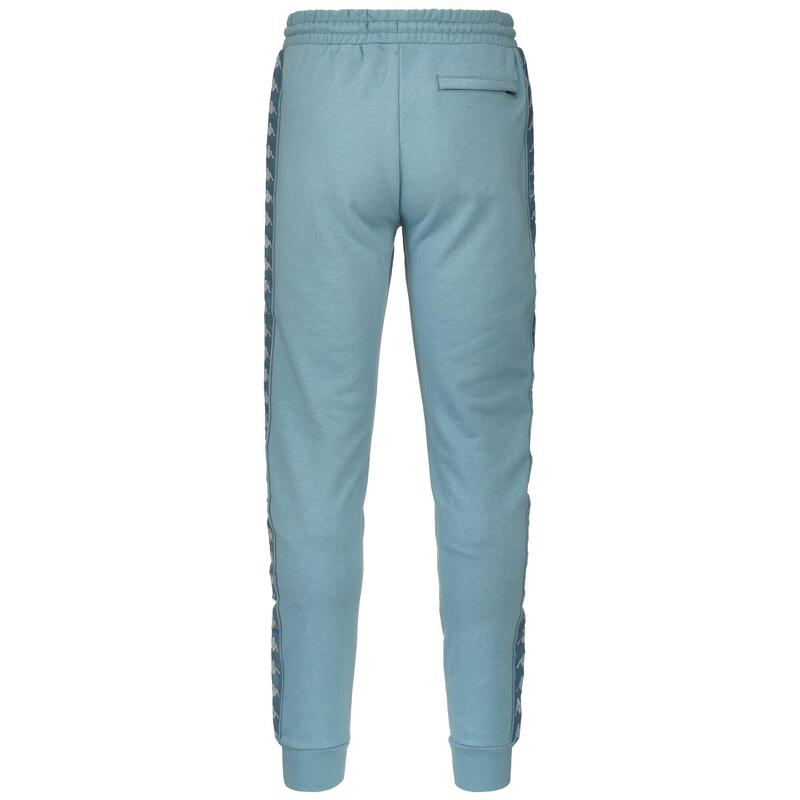 kappa pantaloni da uomo in cotone blu da fitness