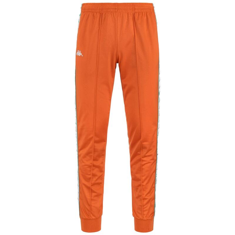 kappa pantaloni da bambino in poliestere arancio da allenamento