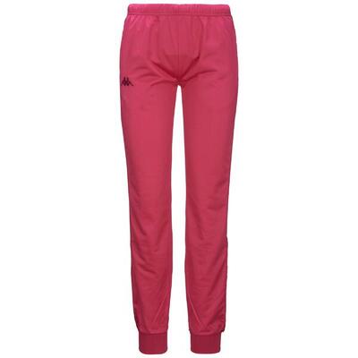 Pantaloni tuta da donna in poliestere marrone da sport street