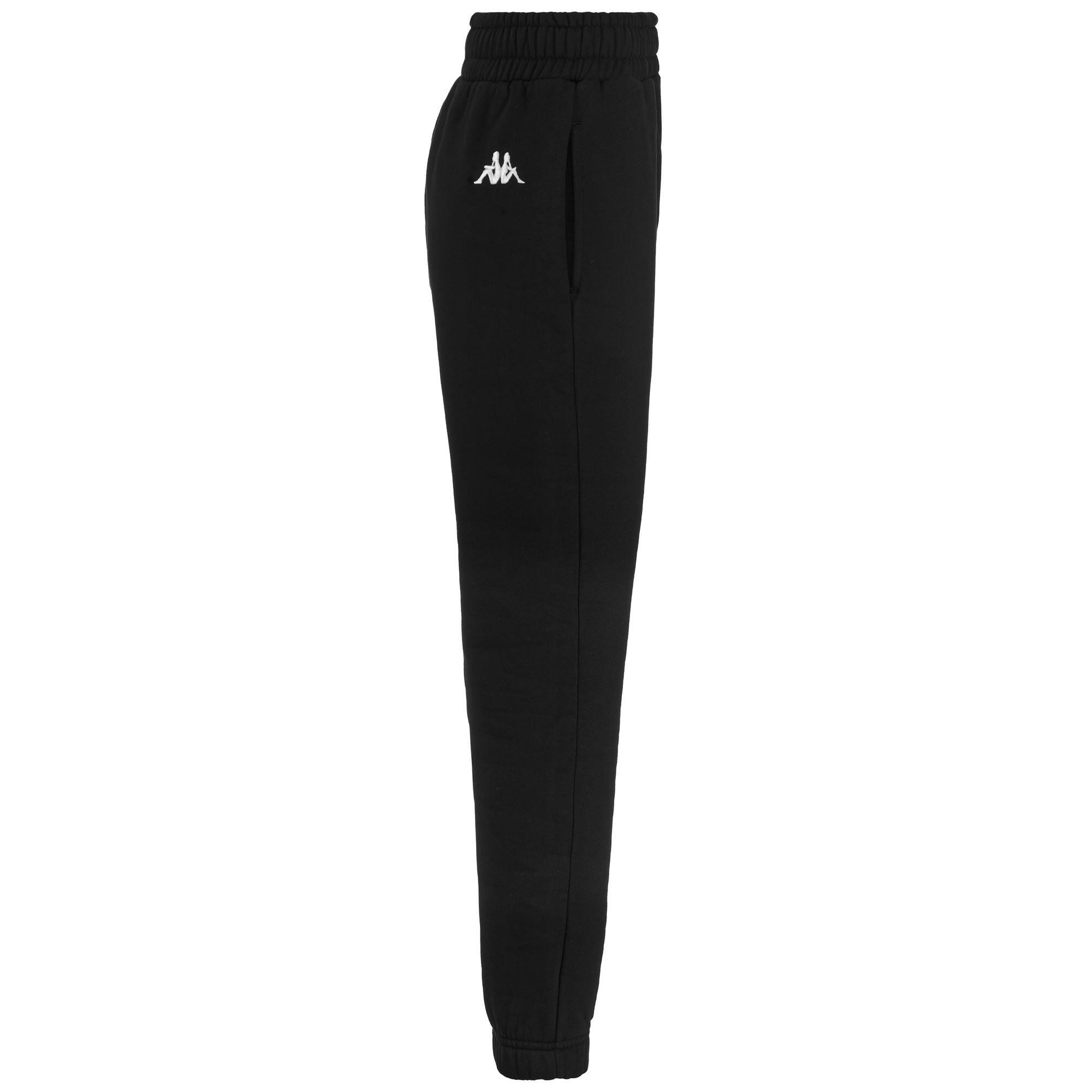 Pantaloni tuta da donna in cotone nero da sport street 2/7