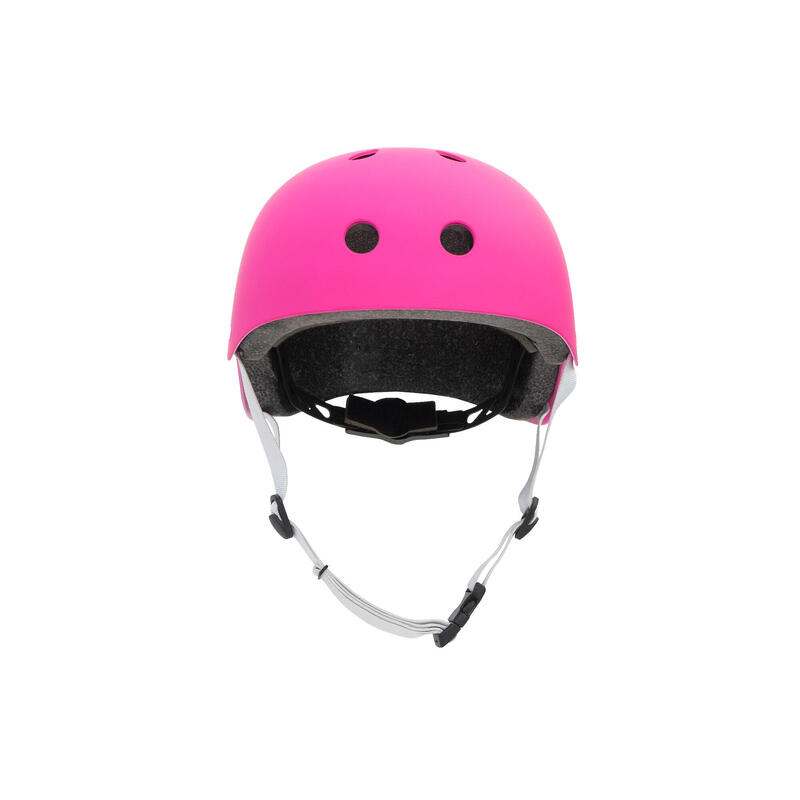 Casco Niño OLSSON Rosa S/M + Kit de Protecciones - Patinete Bici Patines Skate