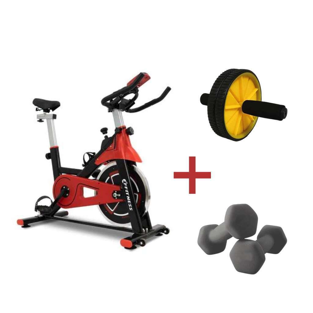 [KIT] Indoor Cycling Fly+AB 2-Roller+Coppia Manubri  FF |  Ffitness