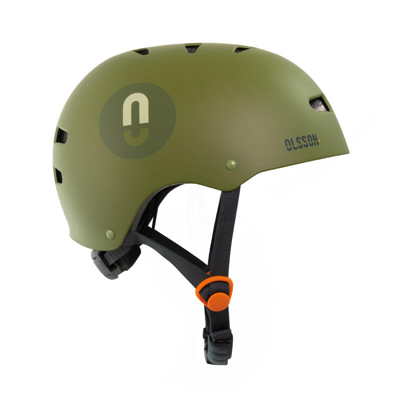 Casque roller OLSSON URBAN RIDER Kaki S-M (51-54cm) scooter Skate vélo Patins