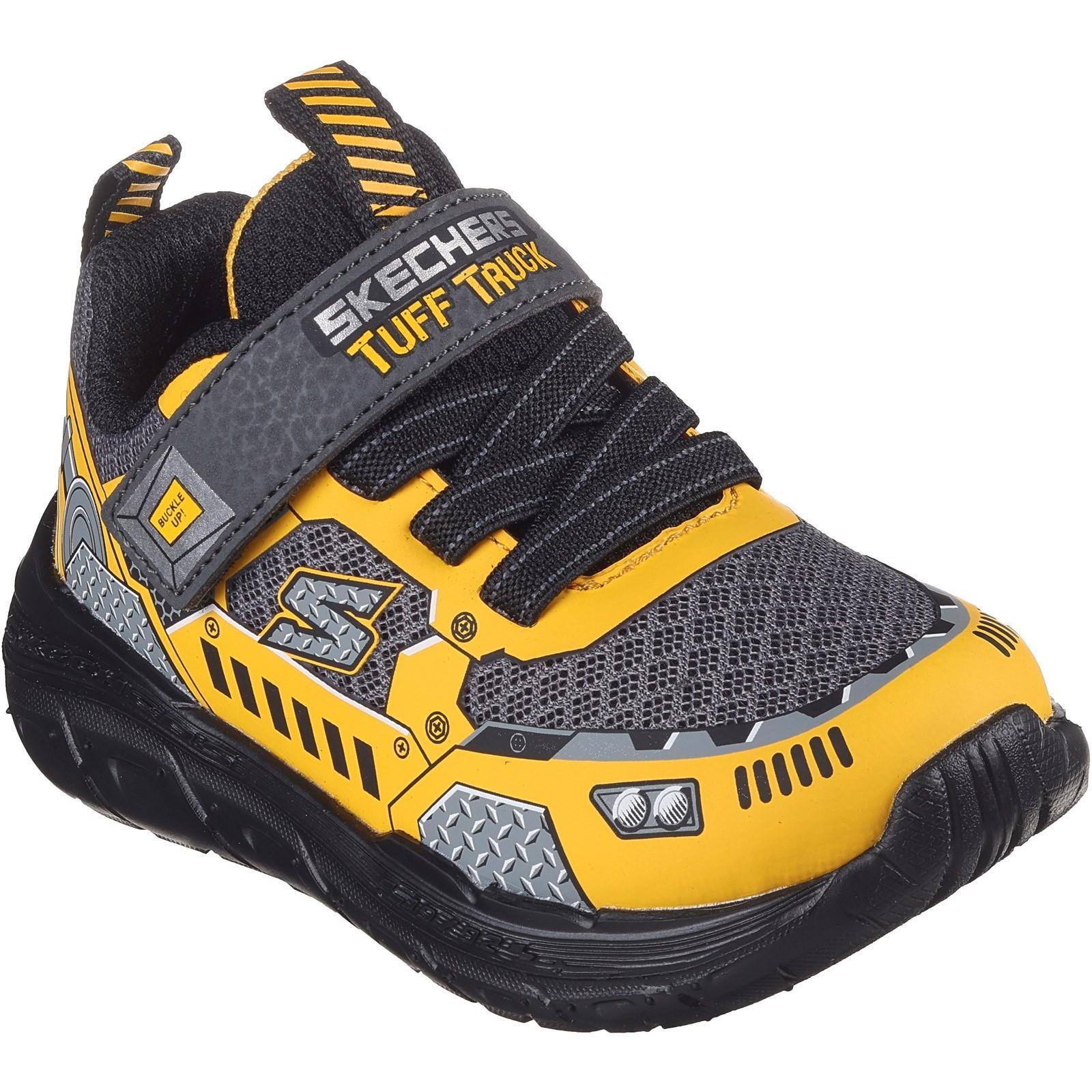 SKECH TRACKS Boy's sneakers (Charcoal / Yellow)