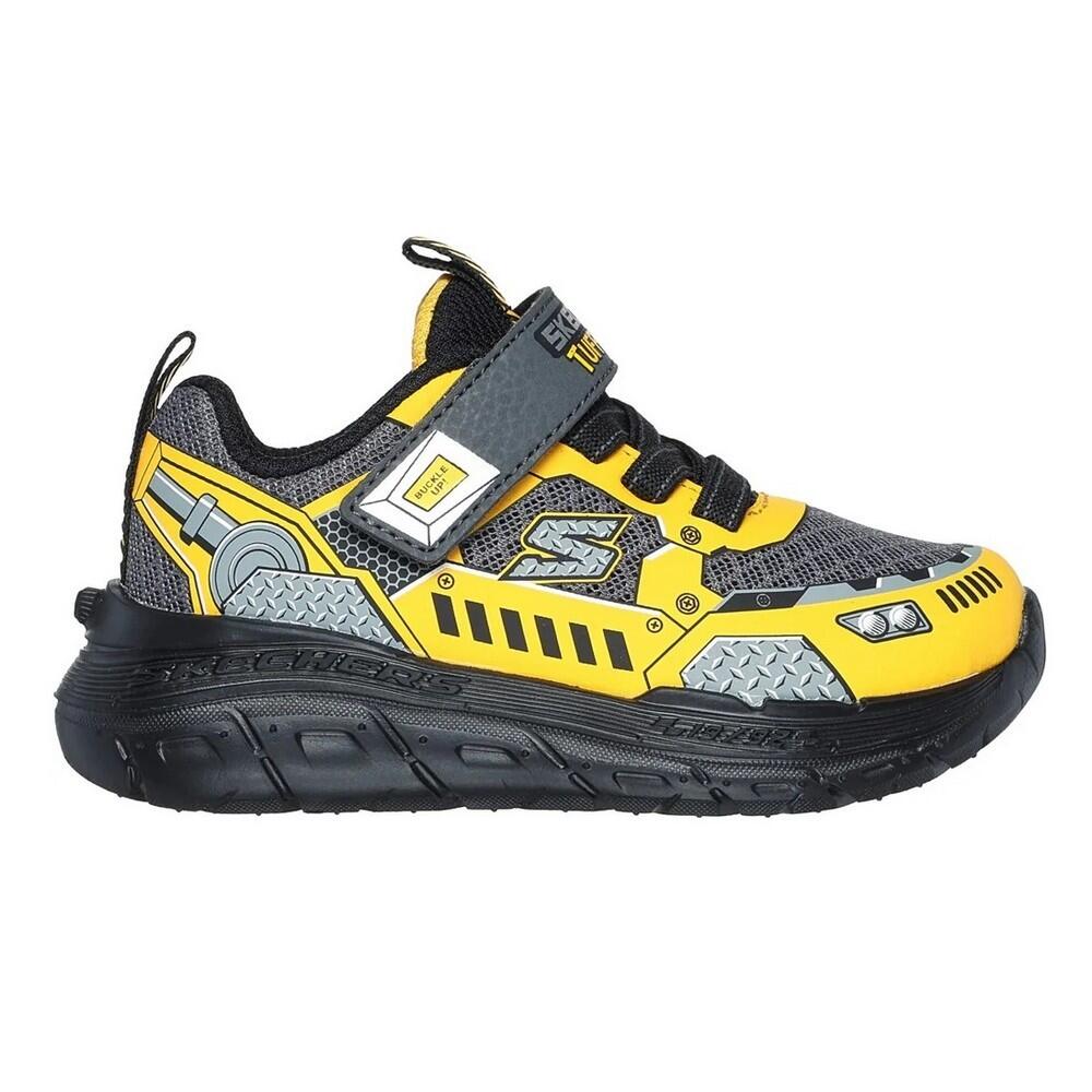 SKECH TRACKS Boy's sneakers (Charcoal / Yellow)