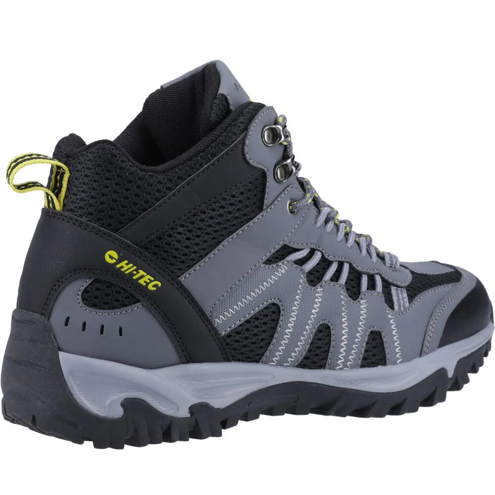 Mens Jaguar Mid Cut Boots (Graphite/Black/Citron) 2/4