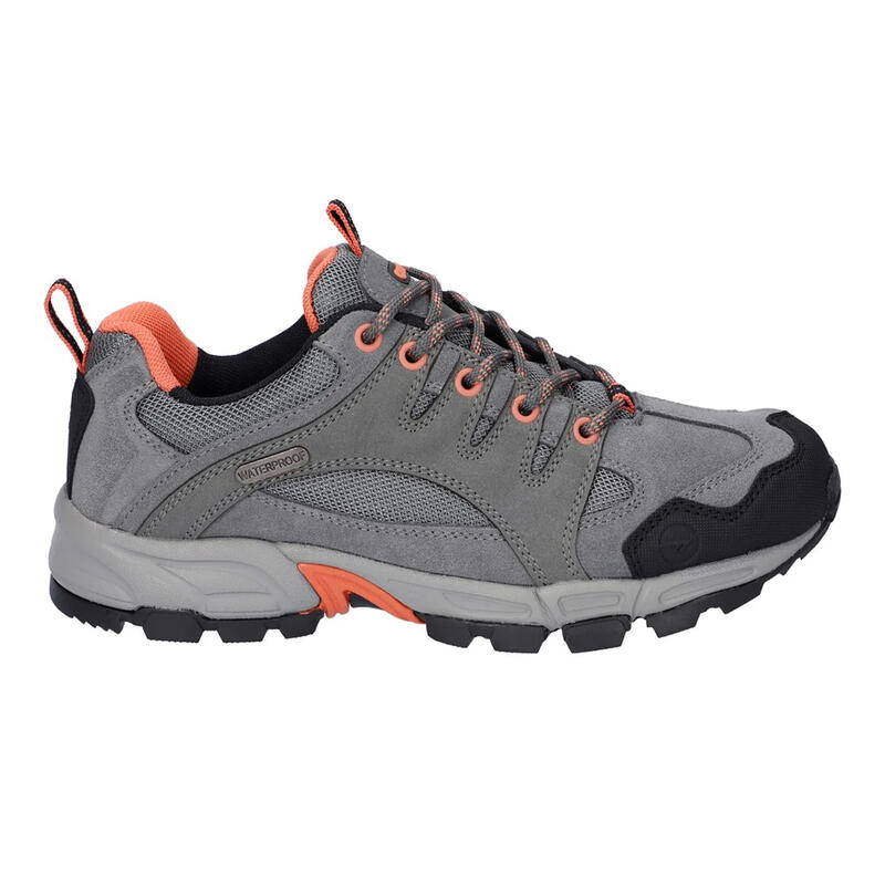 Chaussures de marche AUCKLAND LITE Femme (Gris acier / Corail / Gris)