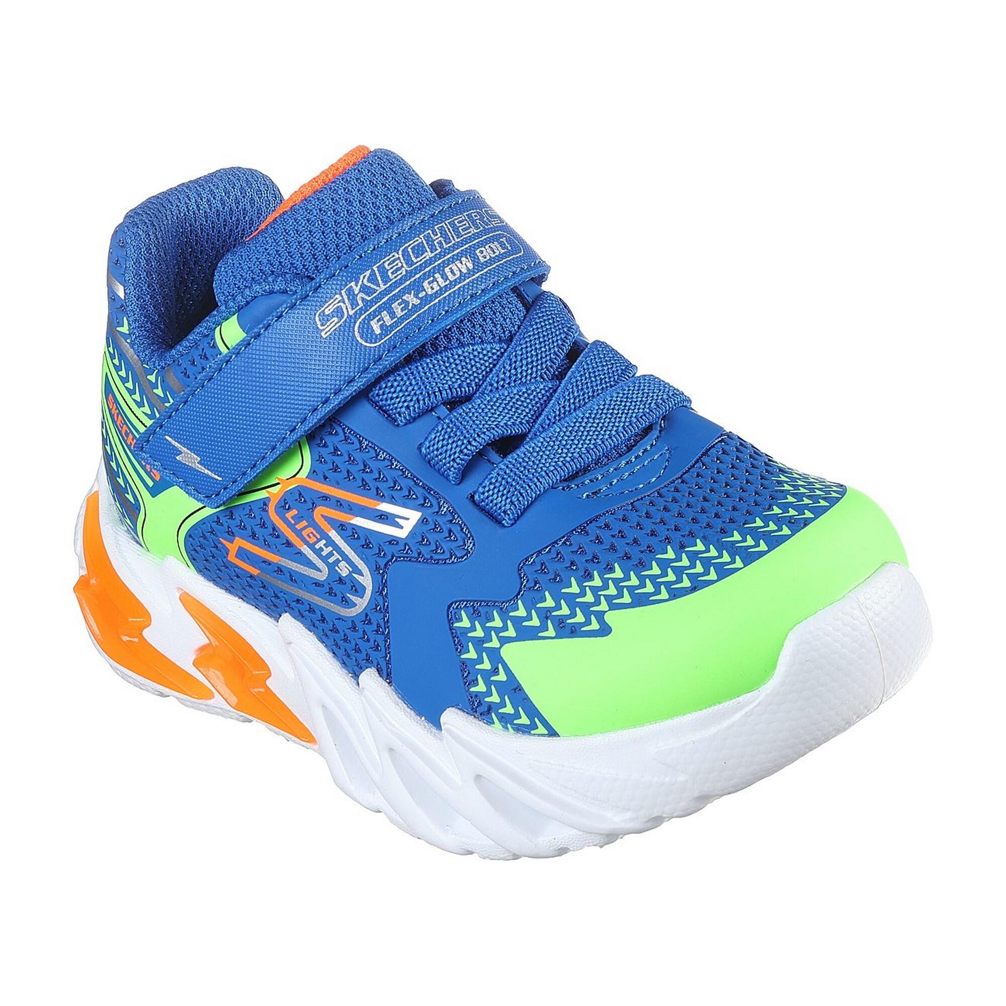 Boys' S LIGHTS FLEXGLOW BOLT sneakers (Royal Blue / Multicolored)