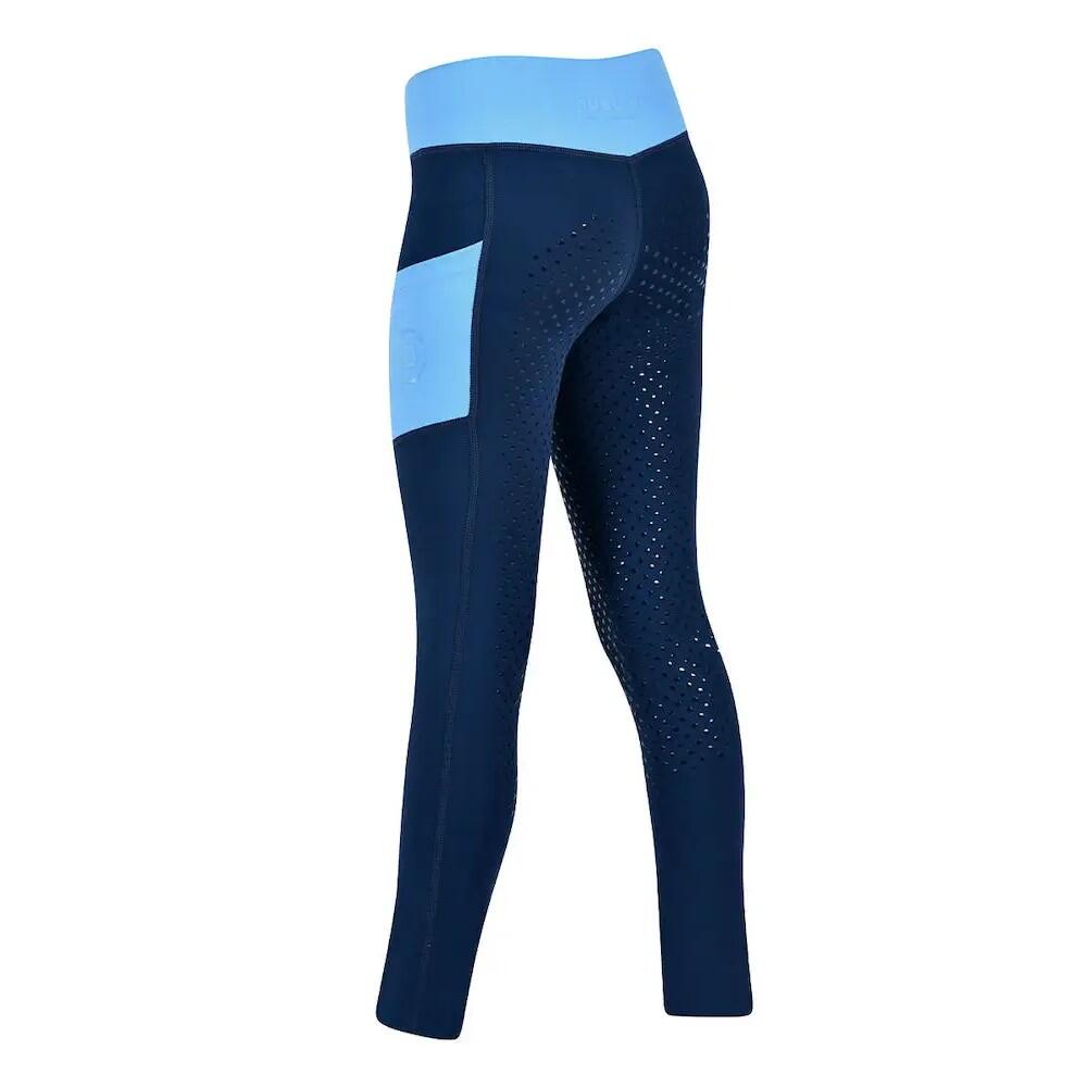 Childrens/Kids Everyday Horse Riding Tights (Naval Academy/Coastal Blue) 2/2