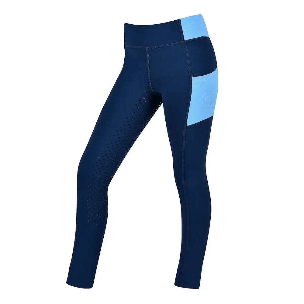 Childrens/Kids Everyday Horse Riding Tights (Naval Academy/Coastal Blue) 1/2