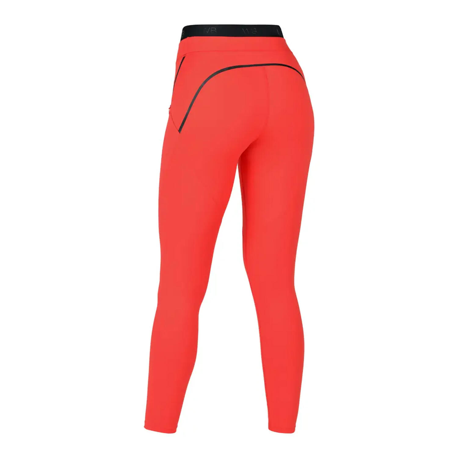 Womens/Ladies Toulon Horse Riding Tights (Bittersweet Red) 2/2