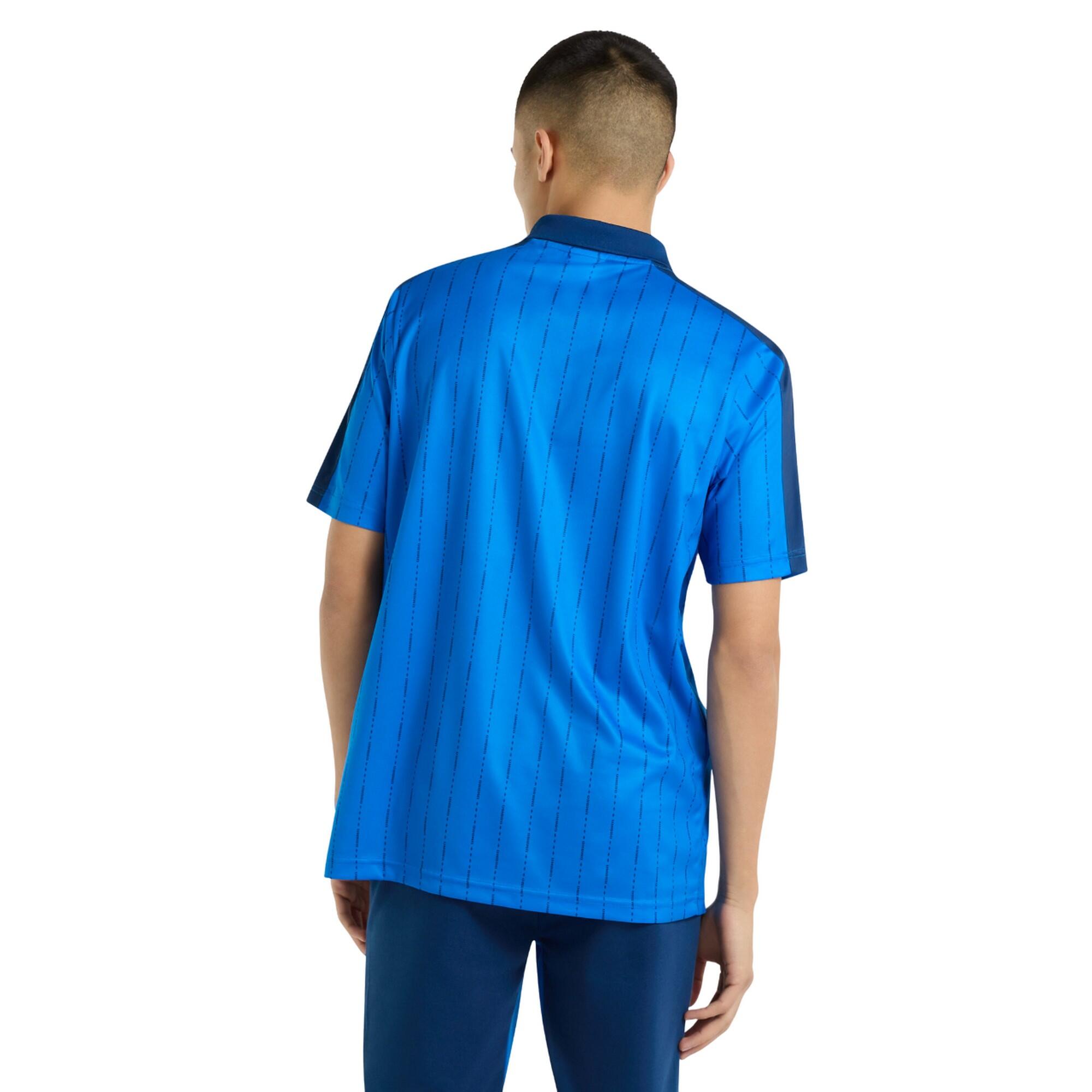 Mens Linear AllOver Print Jersey (Regal Blue/Estate Blue) 2/3