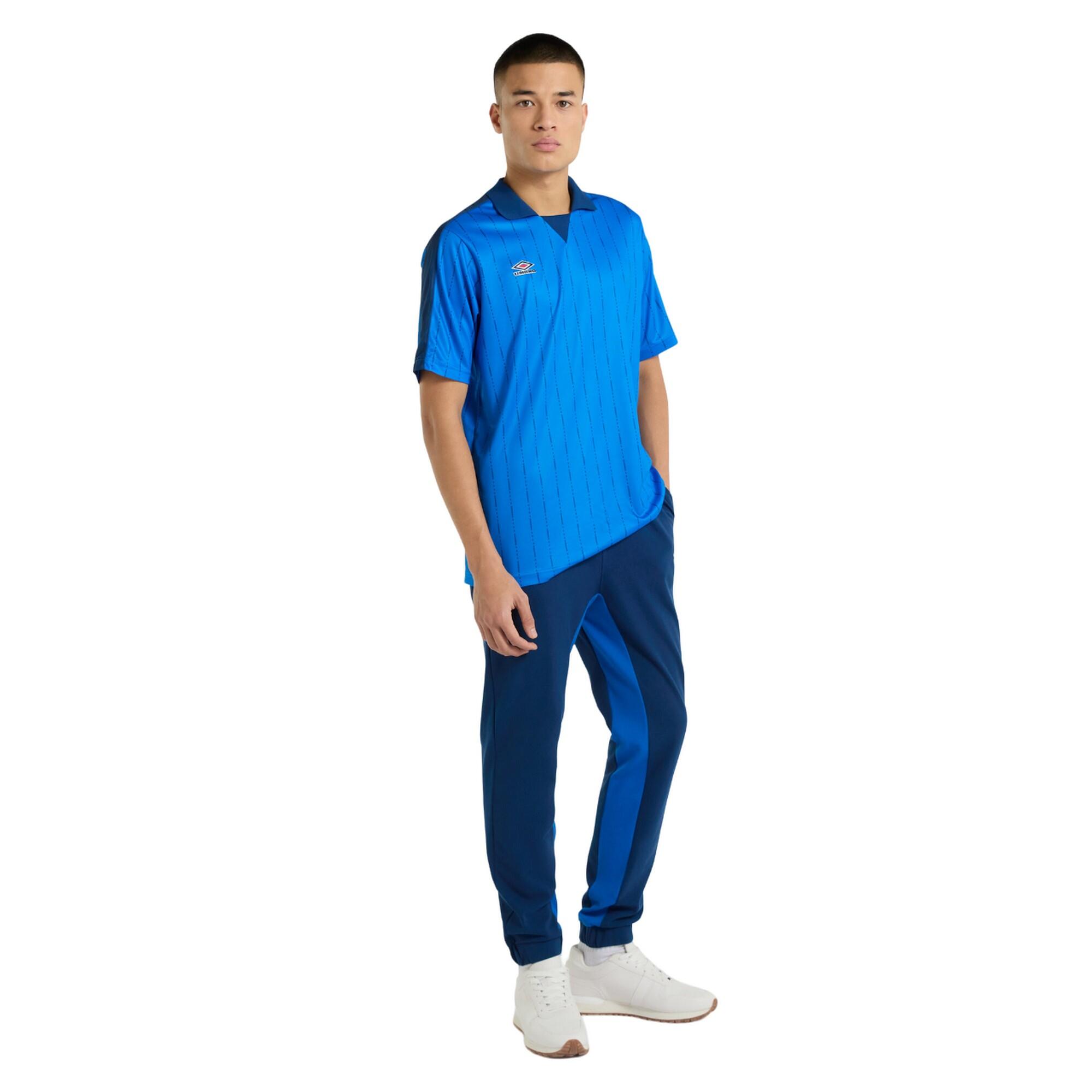 Mens Linear AllOver Print Jersey (Regal Blue/Estate Blue) 3/3