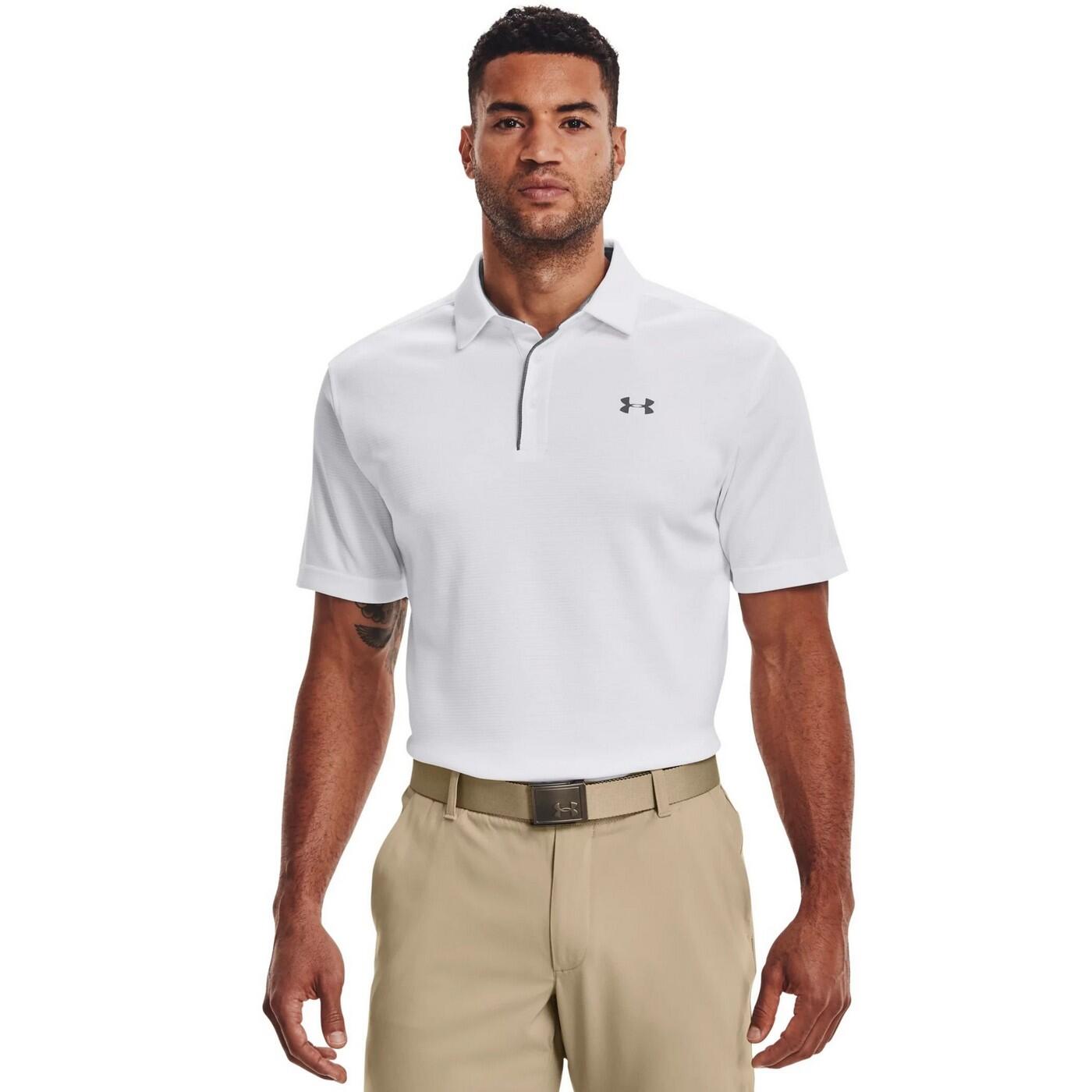 Maglietta Polo Uomo Under Armour Tech Bianco Grafite 4/4