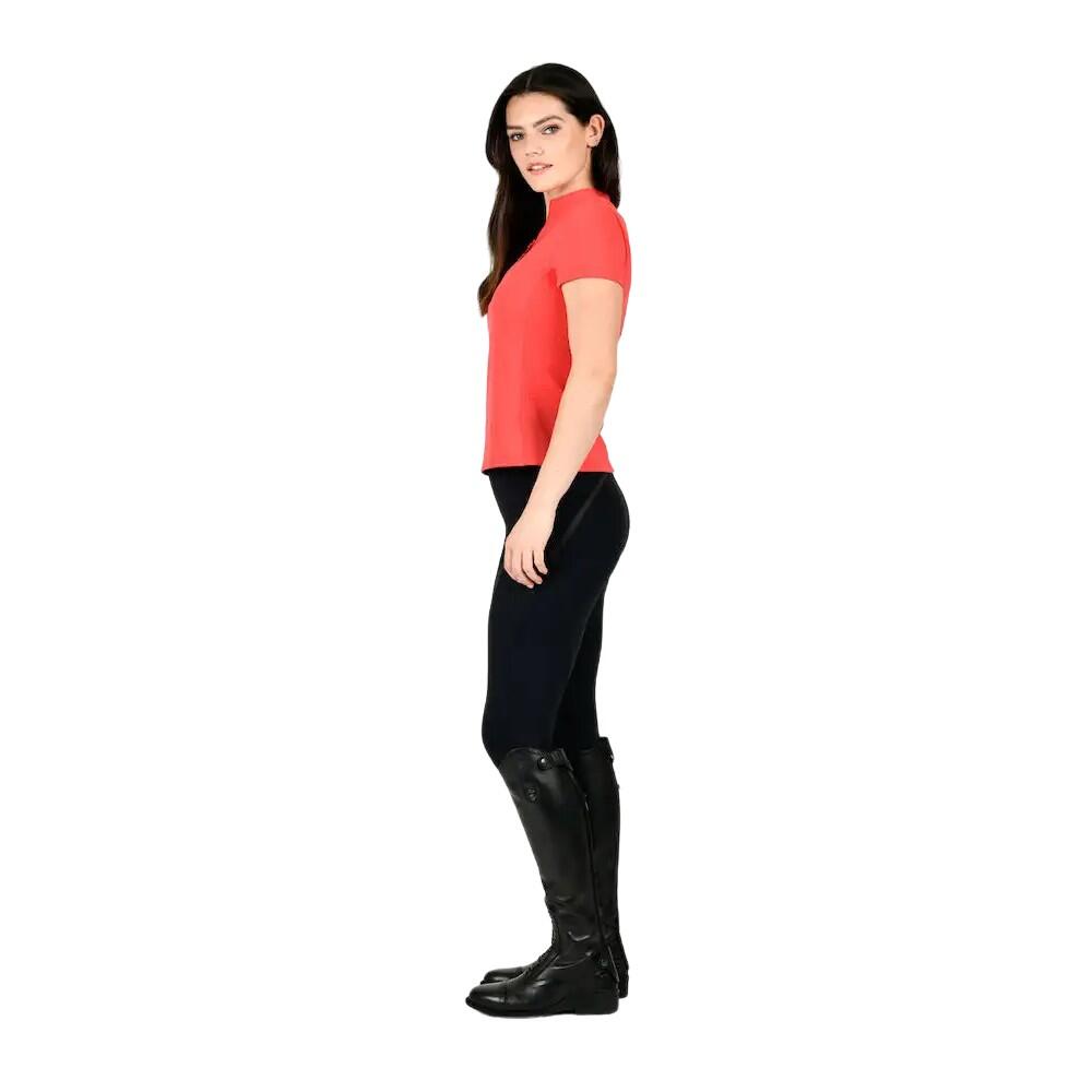 Womens/Ladies Rome ShortSleeved Riding Top (Bittersweet Red) 3/3
